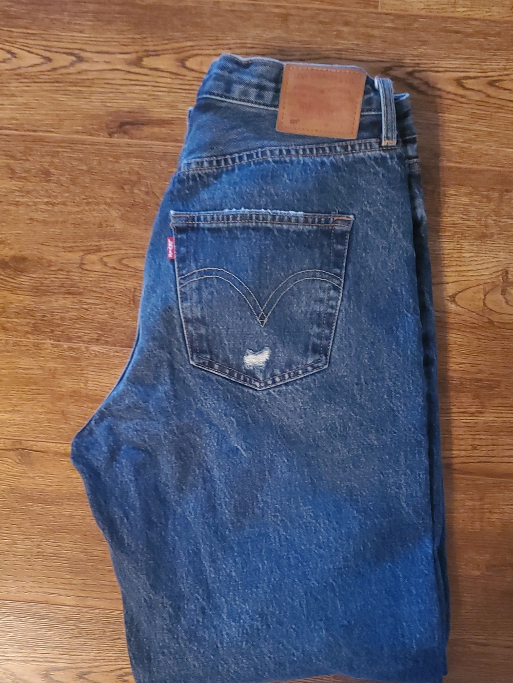 Levi's 501 Women'sDark Blue Relaxed Denim Jeans